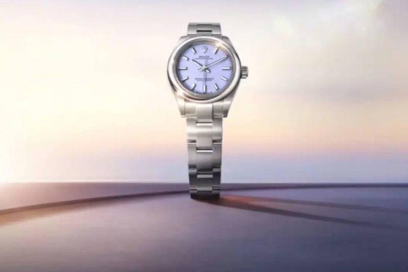 La Mejor Réplica Del Rolex Oyster Perpetual Presenta Una Nueva Imagen Con Impresionantes Esferas En Tonos Pastel.